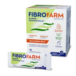 FIBROFARM Suplement diety łączący błonnik rozpuszczalny z probiotykiem Saszetki 1 op. - 15 szt.