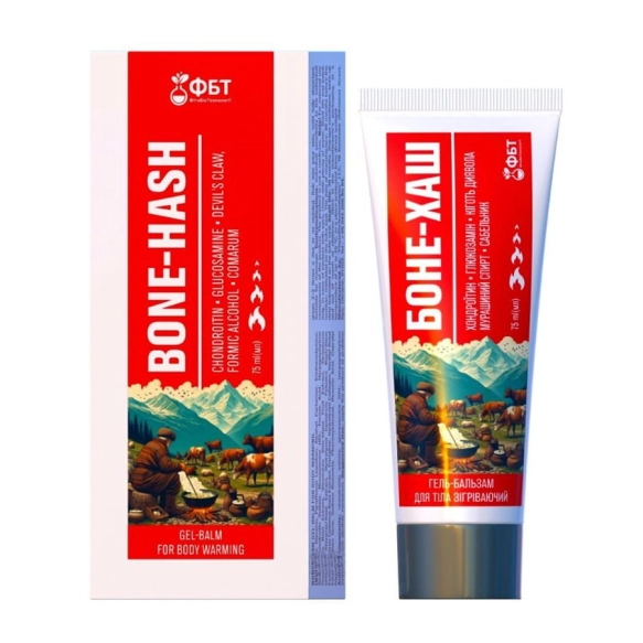 Bone-Hash Rozgrzewający żel-balsam na stawy, FBT, 75 ml
