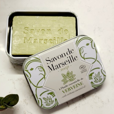 Mydło Marsylskie Werbenowe w Metalowym Opakowaniu, 100g