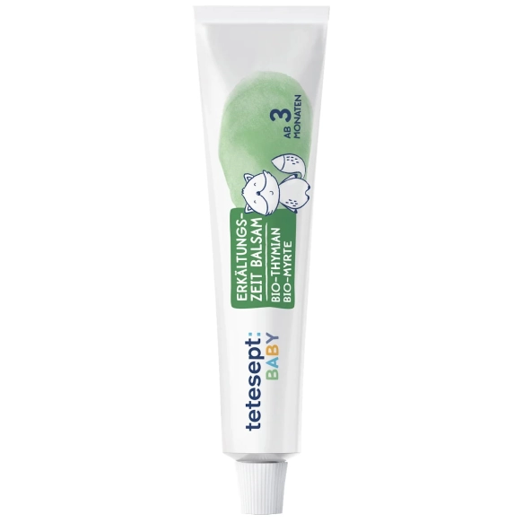 Delikatny balsam aromatyczny dla niemowląt z tymiankiem i mirtą Tetesept Baby, 30 ml