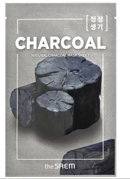 THE SAEM Natural Mask Sheet Maska na tkaninie Charcoal