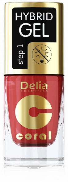 DELIA Coral Hybrid Gel Lakier do paznokci 145 11 ml