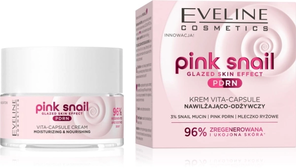 EVELINE Pink Snail Krem nawilżająco – odżywczy 50 ml