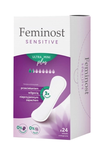 FEMINOST Sensitive Wkładki urologiczne ultra mini plus 24 szt.