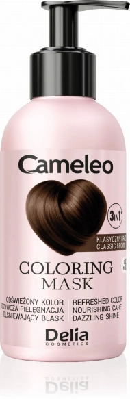 DELIA Cameleo Maska koloryzująca do włosów 3w1 Klasyczny brąz 120 ml