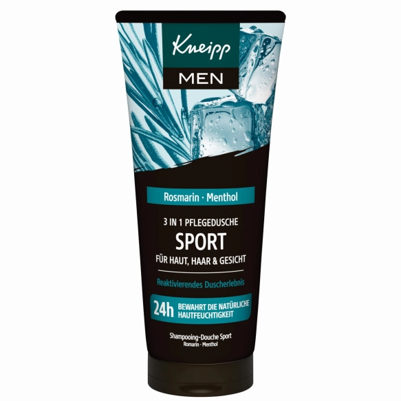 Męski Żel pod prysznic 2w1 SPORT Rozmaryn &amp;Mięta, Kneipp, 200ml