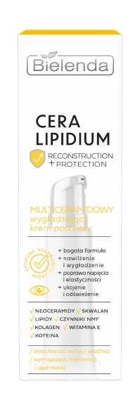 BIELENDA Cera Lipidium Odbudowa + Ochrona Multiceramidowy wygładzający krem pod oczy 15 ml