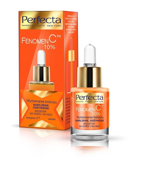 PERFECTA Fenomen C 10% Booster na dzień i na noc 10% Wyrównanie kolorytu, nawilżenie, odżywienie 15 ml