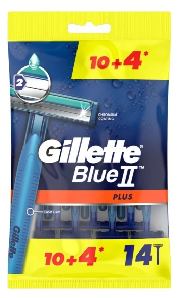 GILLETTE Blue 2 Plus Maszynka do golenia dla mężczyzn 1 op. - 14 szt.
