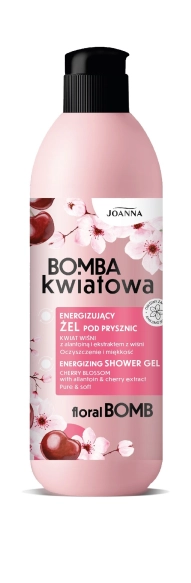 JOANNA Bomba Kwiatowa Energizujący żel pod prysznic Kwiat wiśni 500 ml