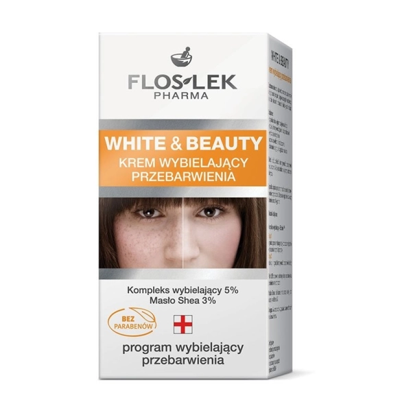 Floslek WHITE & BEAUTY® Krem wybielający przebarwienia 50 ml