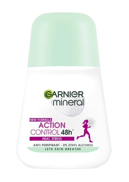 GARNIER Mineral Dezodorant roll-on Action Control 48h - Heat,Stress  50 ml