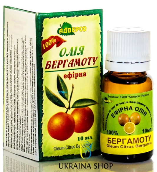 Olejek Bergamotowy, 100% Naturalny Adverso 10 ml