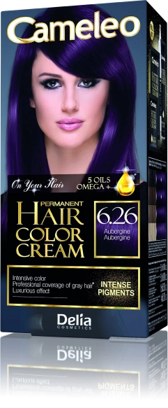 DELIA COSMETICS CAMELEO OMEGA Farba permanentna 6.26 Aubergine