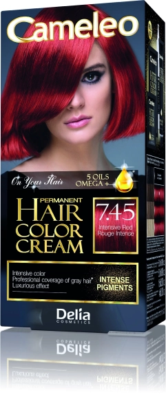 DELIA COSMETICS CAMELEO OMEGA Farba permanentna 7.45 Intensive Red