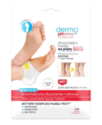 DERMO PHARMA Skin Repair Expert Złuszczająca maska na pięty S.O.S. 2szt.
