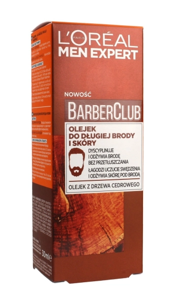 LOREAL Men Expert Barber Club Olejek do długiej brody i skóry  30 ml