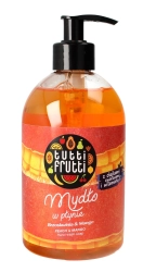 TUTTI FRUTTI Mango & Brzoskwinia Mydło w płynie z olejkami owocowymi i witaminą E 500 ml