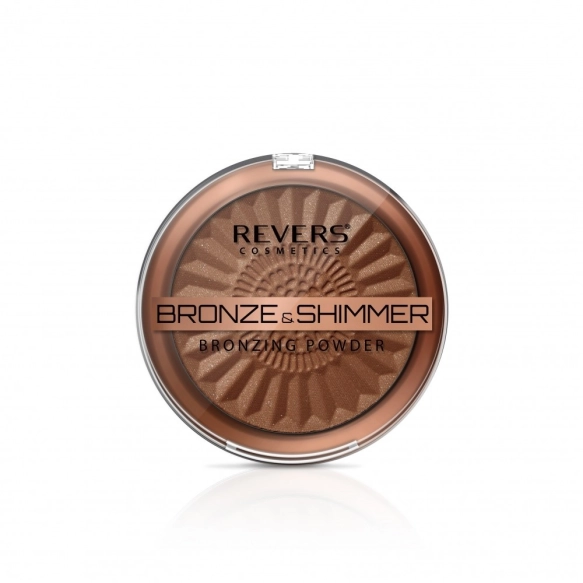 REVERS Puder brązująco – rozświetlający BRONZE & SHIMMER nr 3- 9 g
