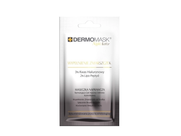 L`BIOTICA Dermomask Night Active Maseczka naprawcza na twarz - Wypełnienie Zmarszczek 12ml