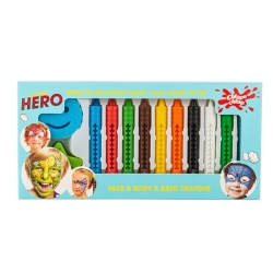 CHLAPU CHLAP Kredki do malowania twarzy i ciała - Super Hero - 10 sztuk