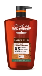 LOREAL Men Expert Barber Club Żel pod prysznic do ciała,włosów i brody 1000 ml