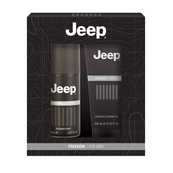 JEEP Freedom Zestaw męski Dezodorant 150 ml + Żel pod prysznic 200 ml