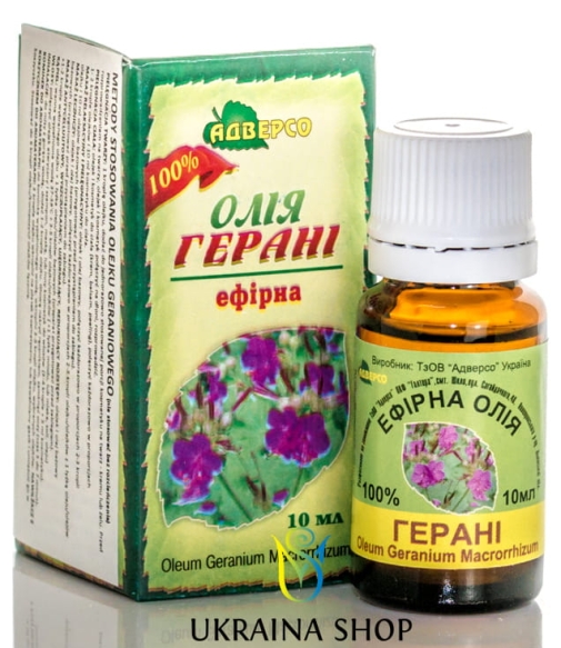 Olejek Geraniowy, Pelargoniowy, 100% Naturalny Adverso 5 ml