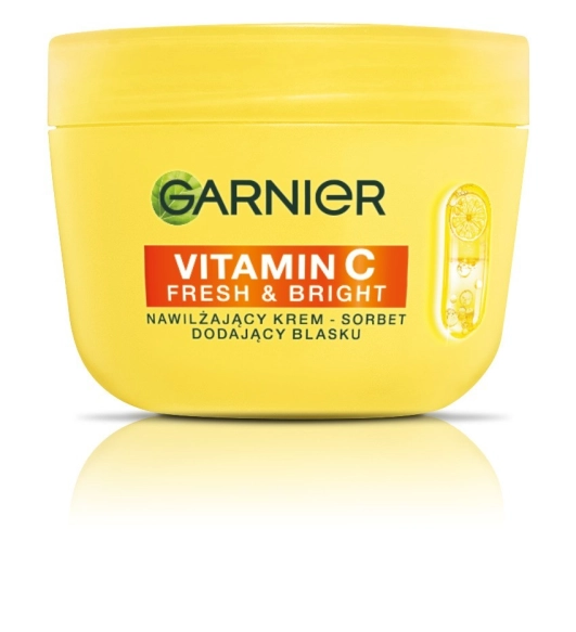 GARNIER Vitamin C Fresh & Bright Nawilżający Krem - sorbet dodający blasku 85 ml