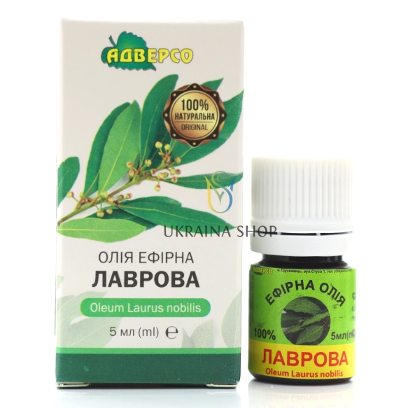 Olejek Laurowy (Wawrzynowy), 100 % Naturalny, Adverso, 5 ml