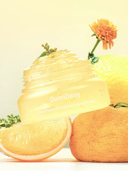 DUMIDANG Yuzu Vitamin C Brightening Zmywalna maska do twarzy rozświetlająca wash-off 140 g