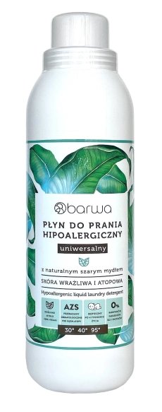 BARWA Płyn do prania hipoalergiczny z naturalnym szarym mydłem 1 L