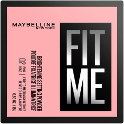 MAYBELLINE Fit Me Puder sypki matujący - 02 Pink Rose  15 g
