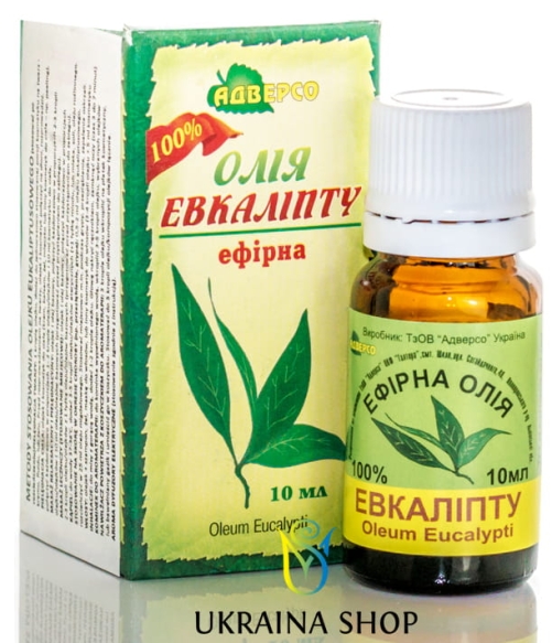 Olejek Eukaliptusowy, 100% Naturalny Adverso 5 ml
