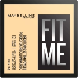 MAYBELLINE Fit Me Puder sypki matujący - 03 Banana  15 g