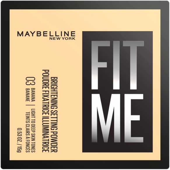 MAYBELLINE Fit Me Puder sypki matujący - 03 Banana  15 g