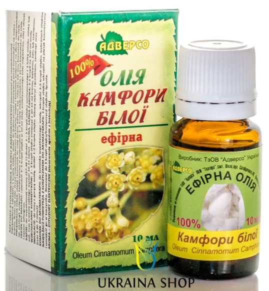 Camphor White Essential Oil, 100% Natural, Adverso