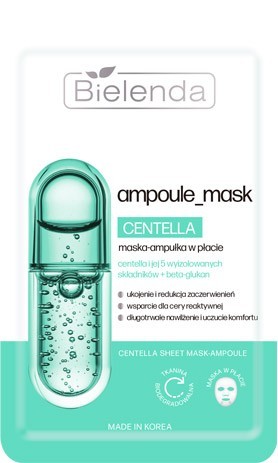 BIELENDA Ampoule Mask Centella Maska-ampułka w płacie 1 szt.