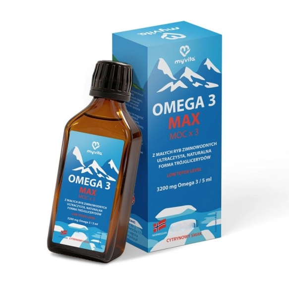 Omega 3 MAX w płynie suplement diety, MyVita, 200 ml