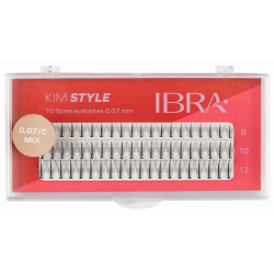 IBRA Kępki rzęs KIM STYLE 0.07/C - Mix (8,10,12mm) 1op.