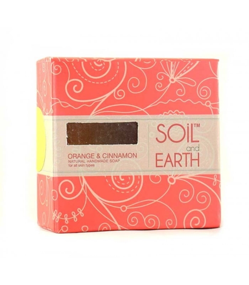Pomarańcza z Cynamonem Naturalne Mydło, Soil &amp; Earth, 125g