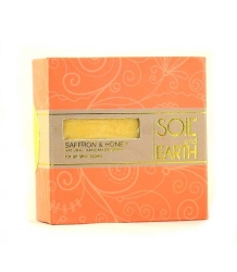 Saffron & Honey Natural Soap, Soil & Earth, 100g