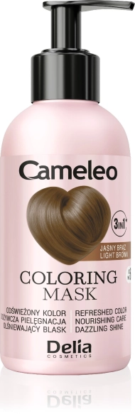 DELIA Cameleo Maska koloryzująca do włosów 3w1 Jasny brąz 120 ml