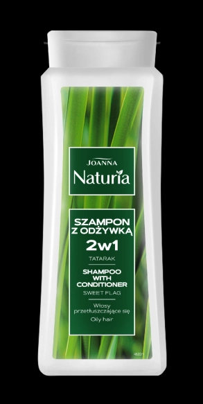 JOANNA Naturia Szampon z odżywką 2w1 do włosów przetłuszczających się - Tatarak  500 ml