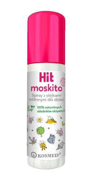 Kosmed Hit Kids Spray odstraszający na komary,kleszcze i meszki dla dzieci 100ml