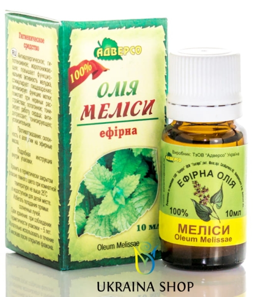 Melissa Essential Oil, Adverso, 100% Natural