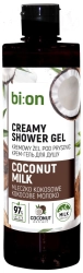 BIO NATURELL Kremowy żel pod prysznic Mleko Kokosowe 473 ml