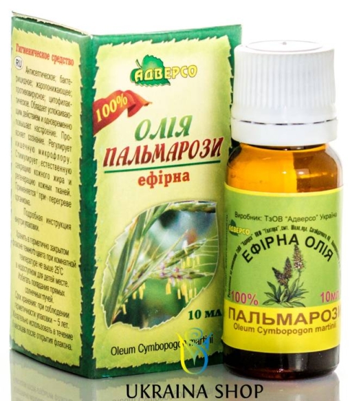 Palmarosa Essential Oil, Adverso, 100% Natural