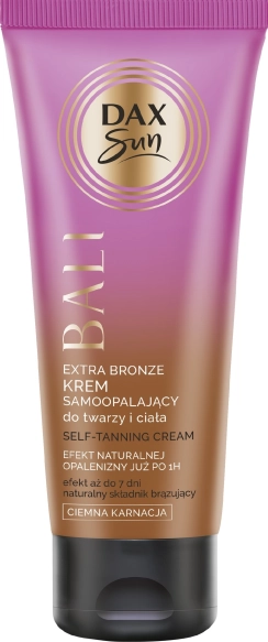 DAX SUN Krem samoopalający do twarzy i ciała ciemna karnacja Bali Extra Bronze 75 ml