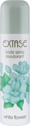EXTASE Dezodorant body spray WHITE FLOWERS 150 ml
